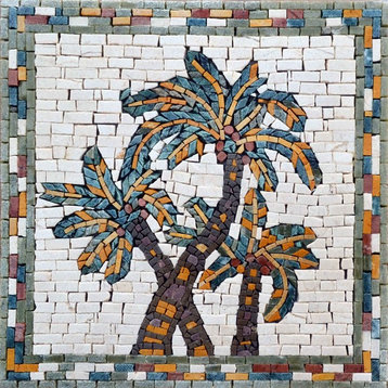 Mosaic Designs, Desert Palm, 24"x24"