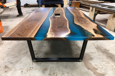 90L Epoxy River Table For Future Games of London / Ubisoft