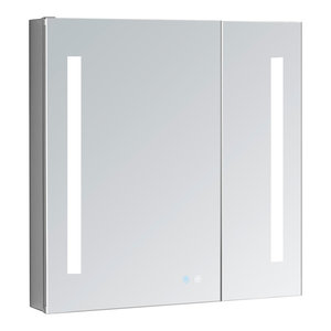 Aquadom Signature Royale Led Lighted Mirror Glass Medicine Cabinet 36 X40 X5 Modern Medicine Cabinets By Aquadom