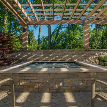 Lake Forest, IL Hot Tub with Pergola