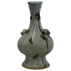 Chinese Ru Ware Light Gray White Celadon Glaze Ceramic Vase ws252S Chinese Ru Ware Light Gray White Celadon Glaze Ceramic Vase ws252S