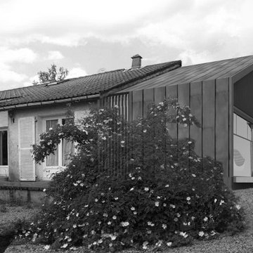 Extensio maison de ville - bois et zinc