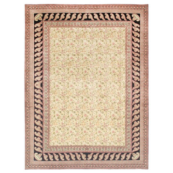 Pasargad Home Azerbaijan Traditional Hand-Knotted Wool Area Rug- 9' x 12' 1"