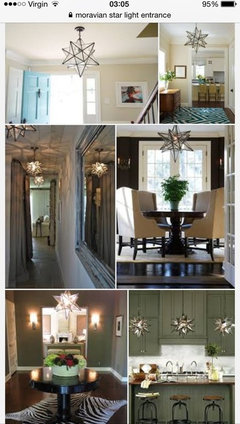 Moravian star light entryway deals
