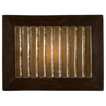 Ripple Wall Sconce, Butternut and Caramel, Bulb Type: E12
