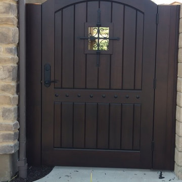 Custom Wood Gate by Garden Passages
