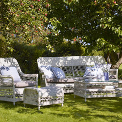 Georgia Garden - Dawn 3 seater, Lounge chair, Foot stool and Hazel coffee table - Patio Furniture And Outdoor Furniture
