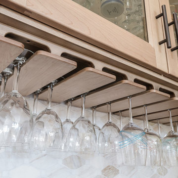 Stemware Rack for In-Home Bar