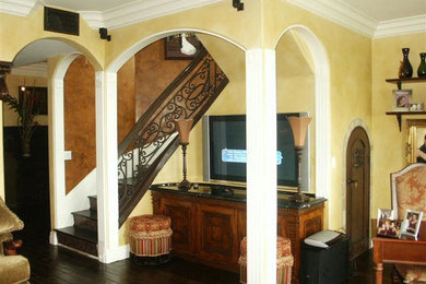 Tuscan home design photo in San Diego