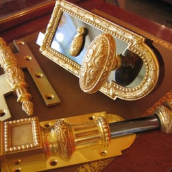 Louis XVI Rim Lock CD-530 - Door Entry Sets