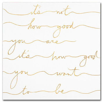 Lisa Powell Braun 'How Good Gold' Canvas Art, 18x18