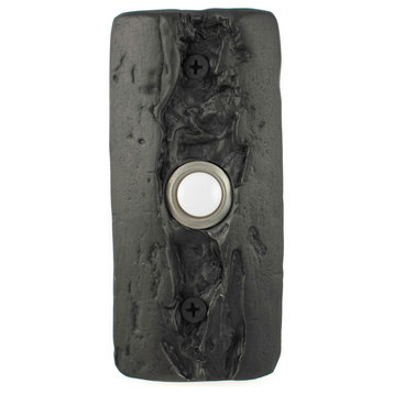 Glacier Doorbell, Handmade Luxury Hardware, Charcoal