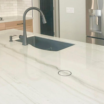 Modern Kitchen with Discreet Countertop Power Access