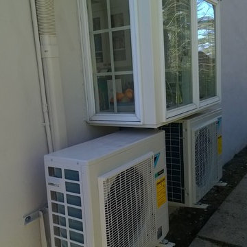 Daikin Air conditioning slim duct concealed and wall mount combinations