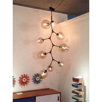 Customizable Sahan Chandelier with Sleek Brass Finish
