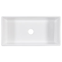Austen Crisp White Fireclay 36" Single Bowl Farmhouse Undermount Kitchen Sink