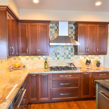 Exotic African Sapele Kitchen