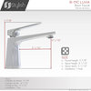 STYLISH Single Handle Bathroom Faucet - Polished Chrome