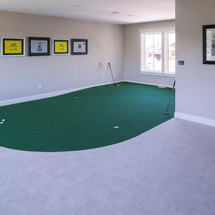 ミネアポリスのトラディショナルスタイルのおしゃれなホームジムの写真