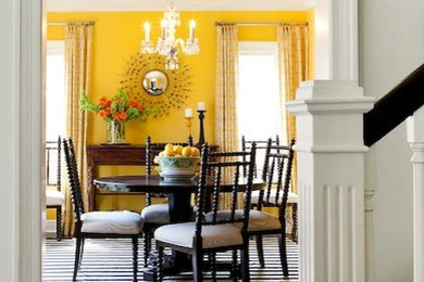 Elegant dining room photo in Los Angeles