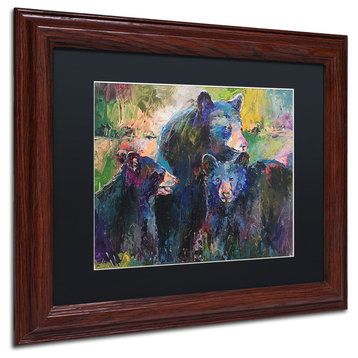 "Art Bearfamily" by Richard Wallich, Matted Framed Art