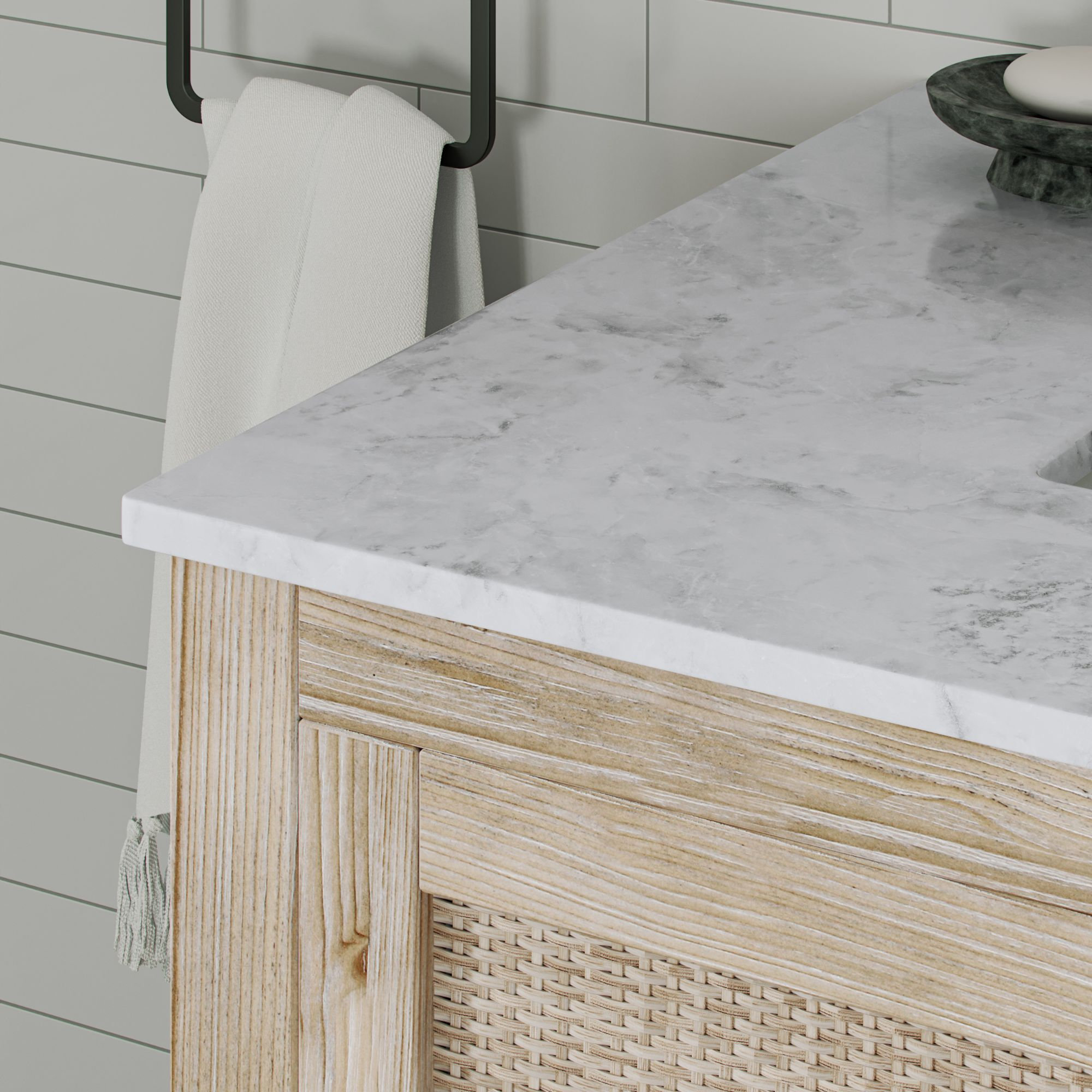 Legion Bath Vanity, Single Sink, 36", Natural, Freestanding