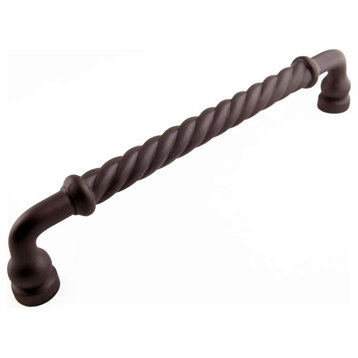 Twisted Appliance Pull, 12" c/c, Oil Rubbed Bronze