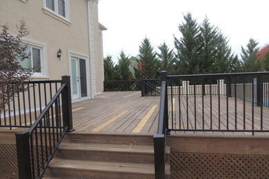 Before & After Deck - Grit Blast with Stain Applied