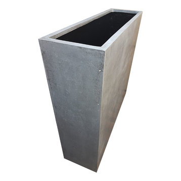 Grey Barrier/Divider Pot | Polystone Planters