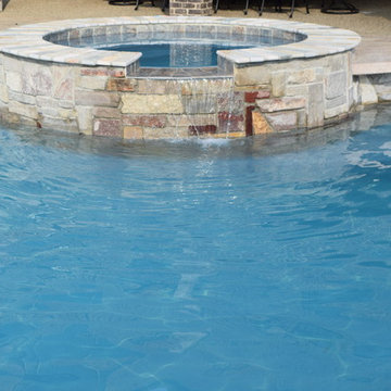 Backyard Boating Gunite Pool with ecoFinish KON