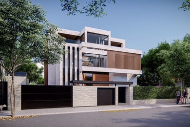 Diseño de diseño residencial contemporáneo grande