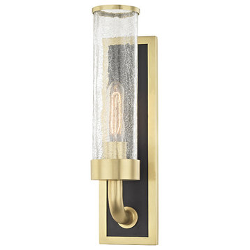 Soriano 1-Light Wall Sconce, Aged Brass