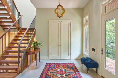 Design ideas for a transitional foyer in Chicago.