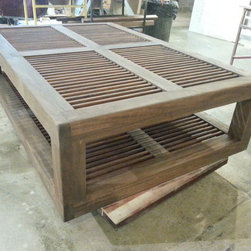 Walnut Mega Table - Coffee Tables