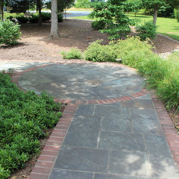 Nokesville VA front walk and garden