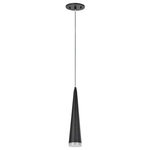 Aspen Creative Corporation - 61022 Adjustable LED 1-Light Hanging Mini Pendant Ceiling Light, Matte Black - Aspen Creative is dedicated to offering a wide assortment of attractive and well-priced portable lamps, kitchen pendants, vanity wall fixtures, outdoor lighting fixtures, lamp shades, and lamp accessories. We have in-house designers that follow current trends and develop cool new products to meet those trends. Product Detail