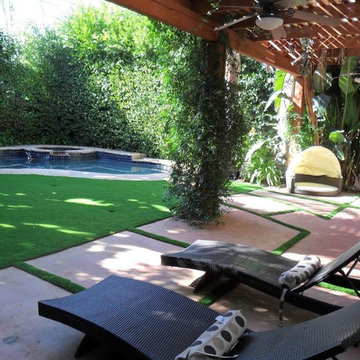 Artificial Grass Pool Installations