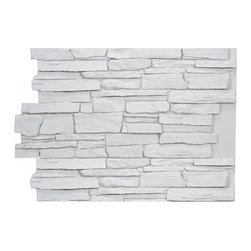 143-36-BRECKENRIDGE DEEP WIDE STACKED DESIGN WALL PANEL - 36"H - Wall Panels