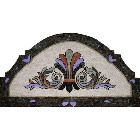 Mosaic Artwork - Arched Geometric Design