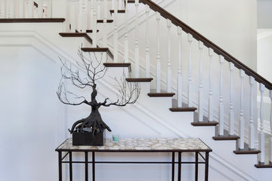 Design ideas for a transitional staircase in Miami.