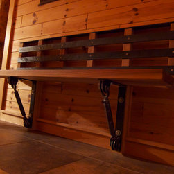 Interior Walnut Bench - Indoor Benches