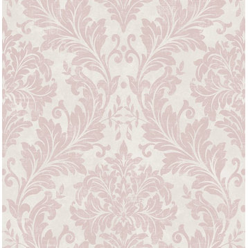 Seabrook wallpaper in Pink, White RG61611