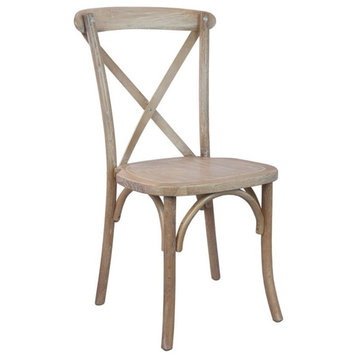 Pemberly Row Modern / Contemporary X-Back Chair In Driftwood