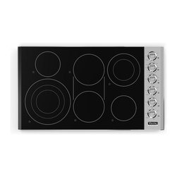 Viking Professional 36" Smoothtop Electric Cooktop Stainless Steel | VEC5366BSB - Cooktops