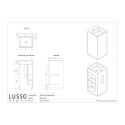 LUSSO STONE ETHOS FREESTANDING SOLID SURFACE STONE RESIN SQUARE BASIN 420 - Products