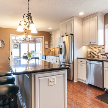 Open Floor Plan in Painted Maple Pearl