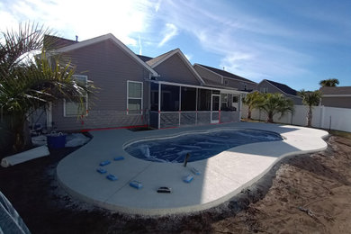 Pool deck coatings