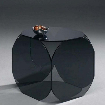 Modern Glass and Lucite Side End Tables