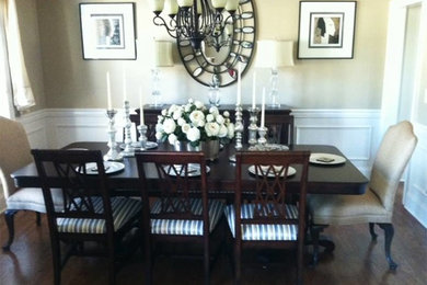 Example of a transitional dining room design in Atlanta