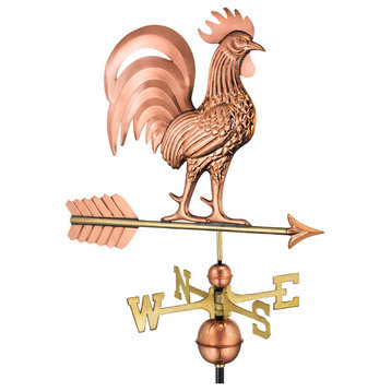 Proud Rooster Weathervane, Pure Copper